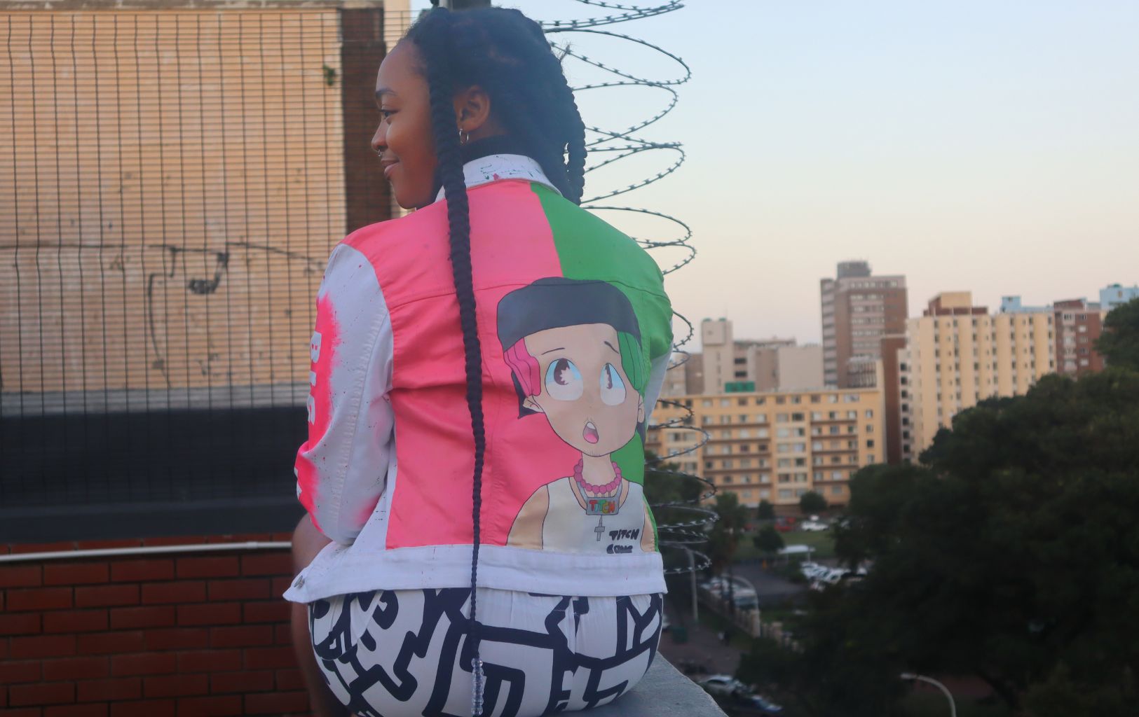 Animated Portrait painting - Denim Jacket